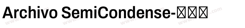 Archivo SemiCondense字体转换